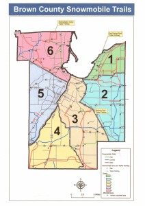 Brown County Snowmobile Trail  Zones